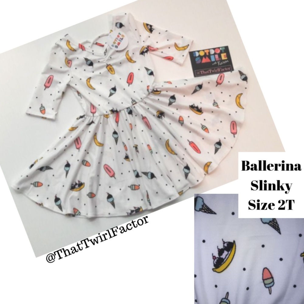 Ice Cream You Scream Dot Dot Smile dress Ballerina dds